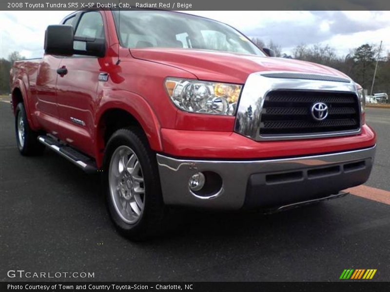 Radiant Red / Beige 2008 Toyota Tundra SR5 X-SP Double Cab