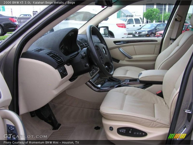 Kalahari Beige Metallic / Beige 2006 BMW X5 3.0i