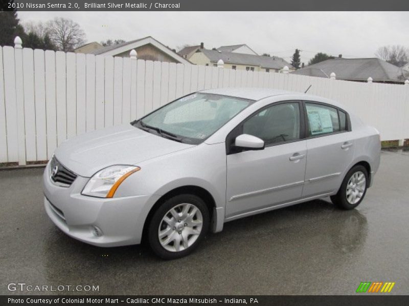 Brilliant Silver Metallic / Charcoal 2010 Nissan Sentra 2.0