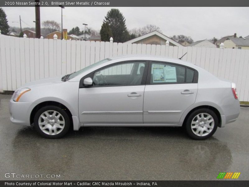 Brilliant Silver Metallic / Charcoal 2010 Nissan Sentra 2.0