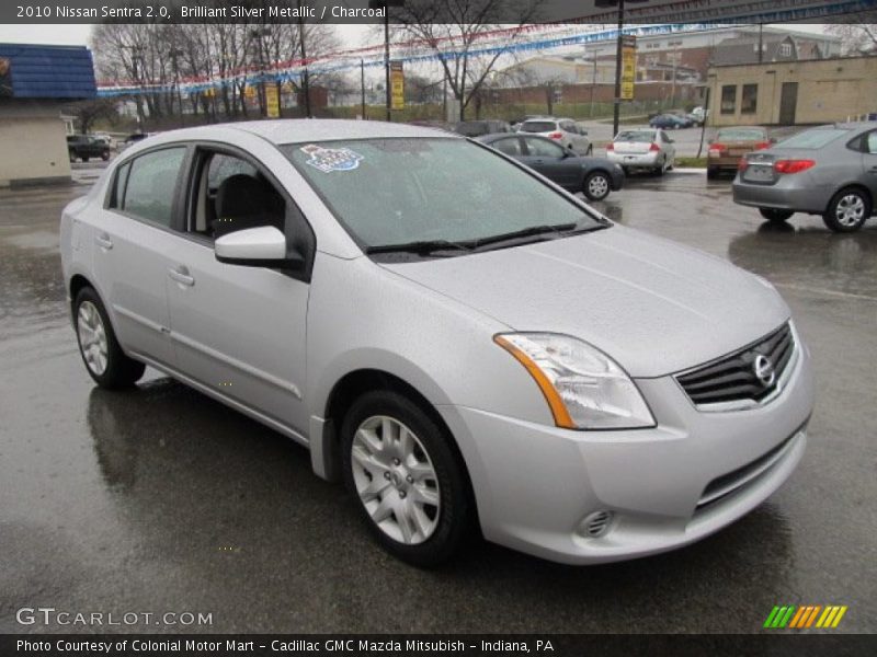 Brilliant Silver Metallic / Charcoal 2010 Nissan Sentra 2.0