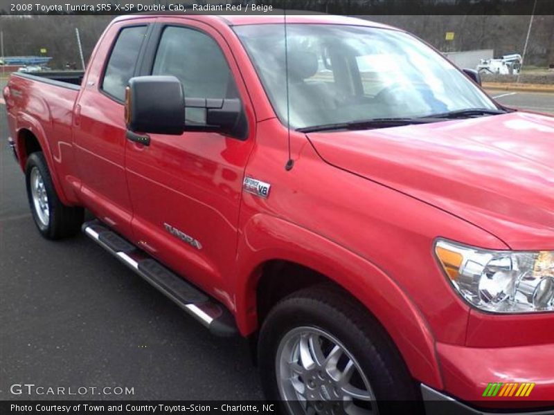 Radiant Red / Beige 2008 Toyota Tundra SR5 X-SP Double Cab