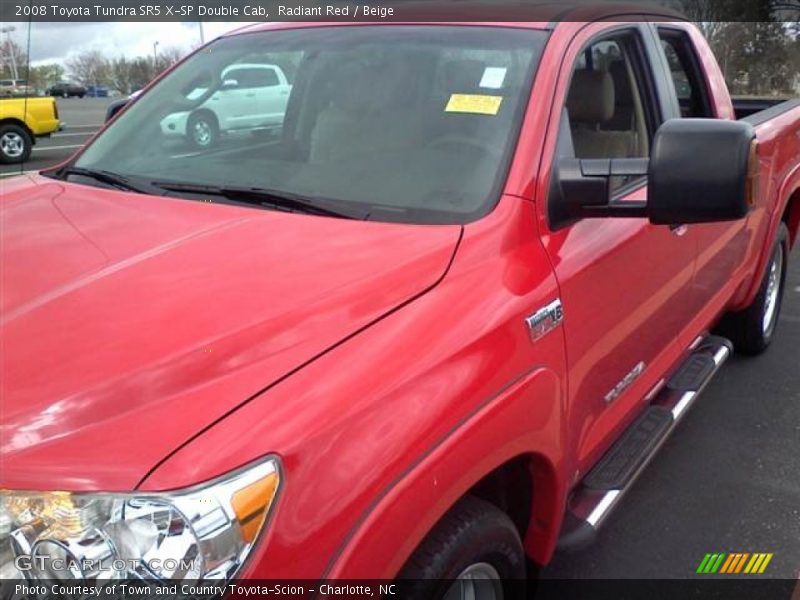 Radiant Red / Beige 2008 Toyota Tundra SR5 X-SP Double Cab