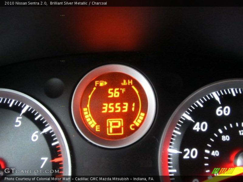 Brilliant Silver Metallic / Charcoal 2010 Nissan Sentra 2.0