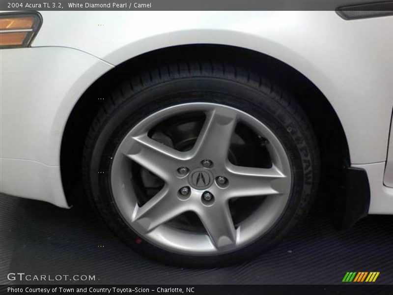 White Diamond Pearl / Camel 2004 Acura TL 3.2