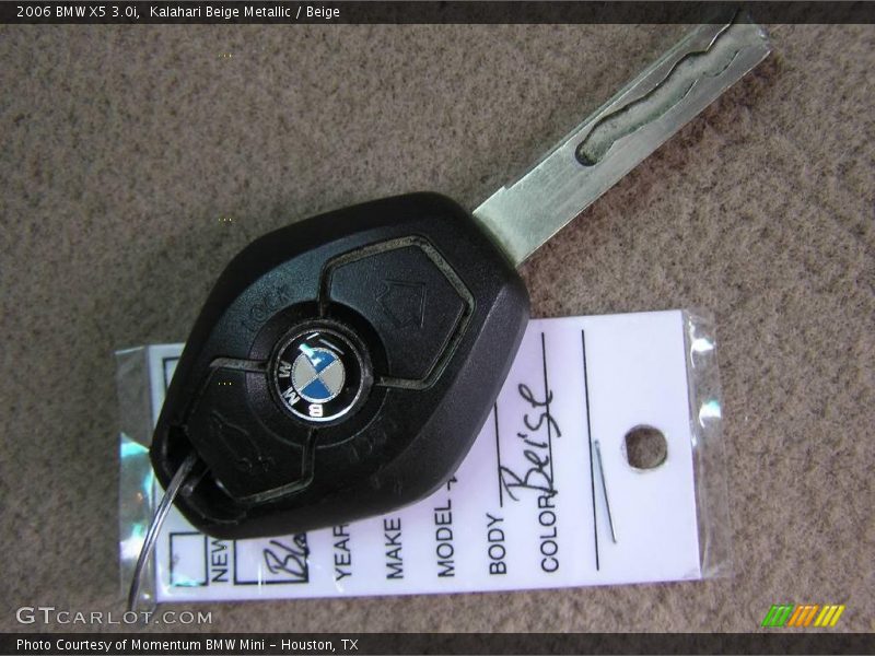 Kalahari Beige Metallic / Beige 2006 BMW X5 3.0i