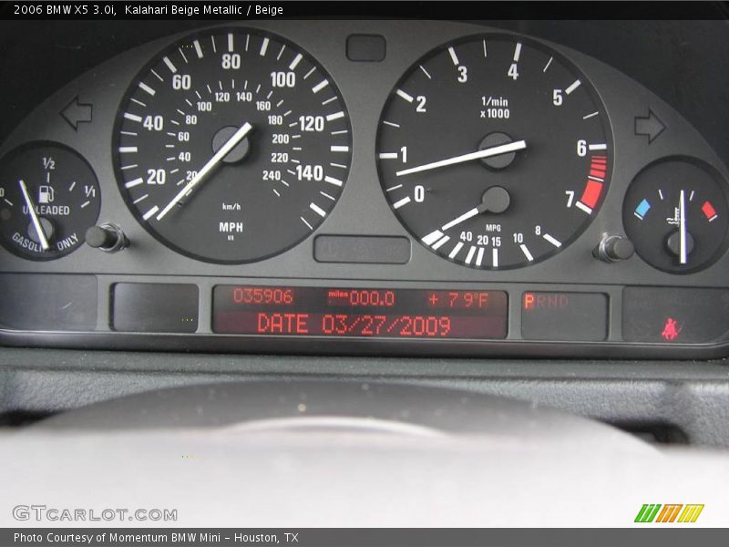 Kalahari Beige Metallic / Beige 2006 BMW X5 3.0i