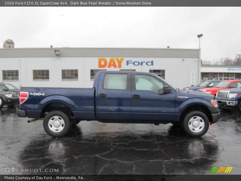 Dark Blue Pearl Metallic / Stone/Medium Stone 2009 Ford F150 XL SuperCrew 4x4