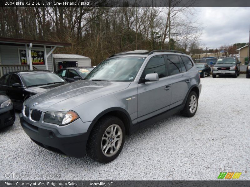 Silver Grey Metallic / Black 2004 BMW X3 2.5i