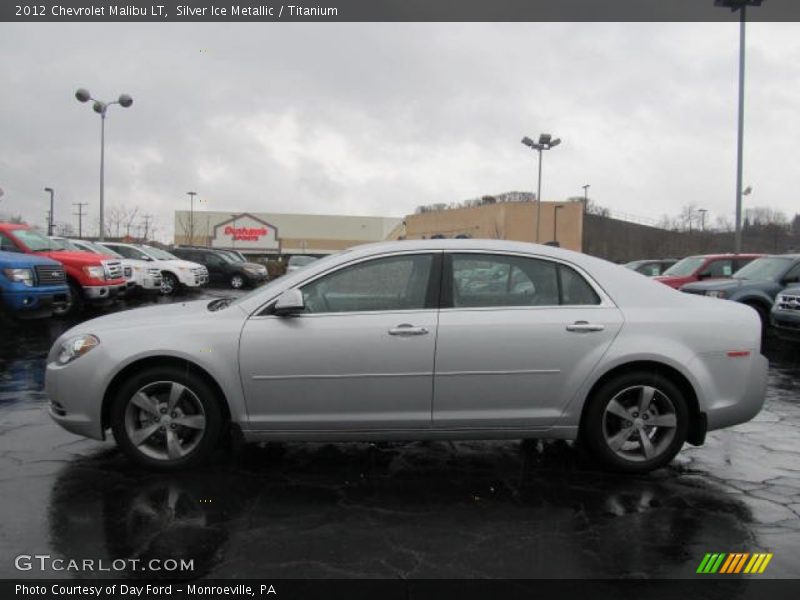 Silver Ice Metallic / Titanium 2012 Chevrolet Malibu LT