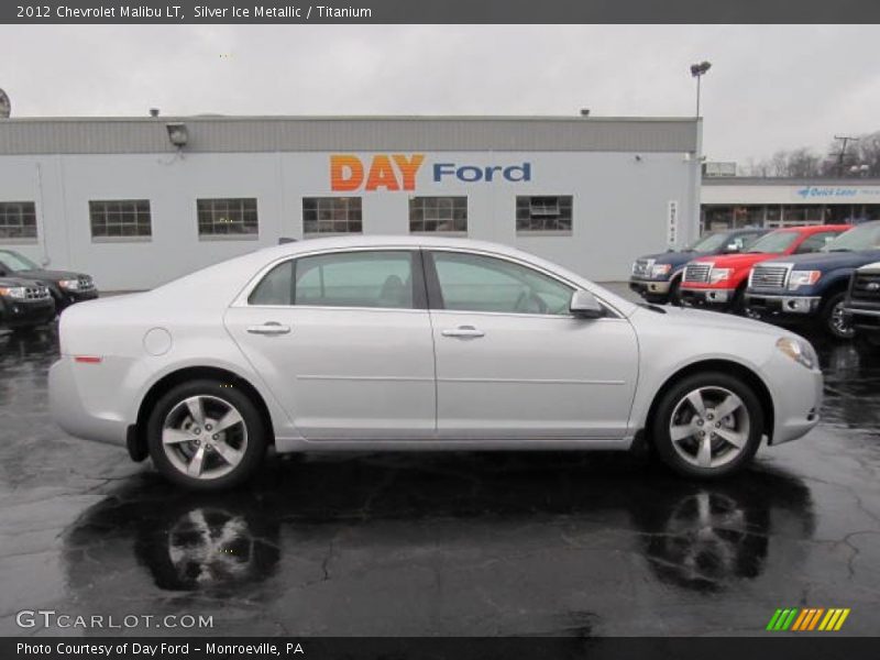 Silver Ice Metallic / Titanium 2012 Chevrolet Malibu LT
