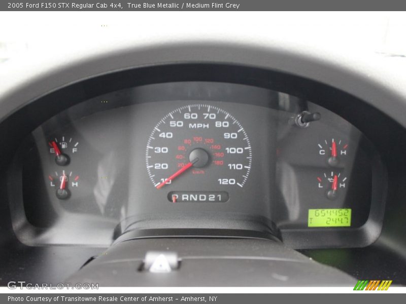 True Blue Metallic / Medium Flint Grey 2005 Ford F150 STX Regular Cab 4x4