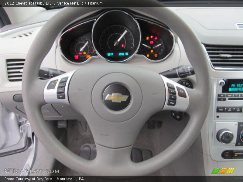 Silver Ice Metallic / Titanium 2012 Chevrolet Malibu LT