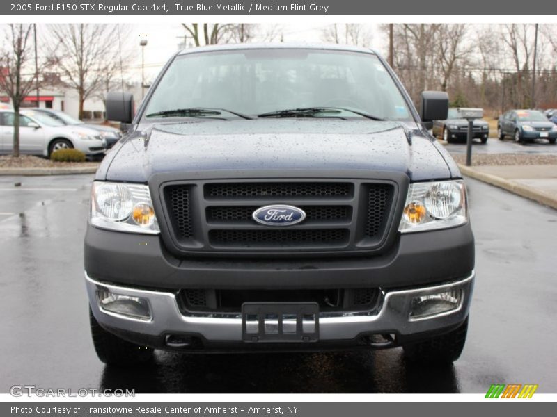 True Blue Metallic / Medium Flint Grey 2005 Ford F150 STX Regular Cab 4x4