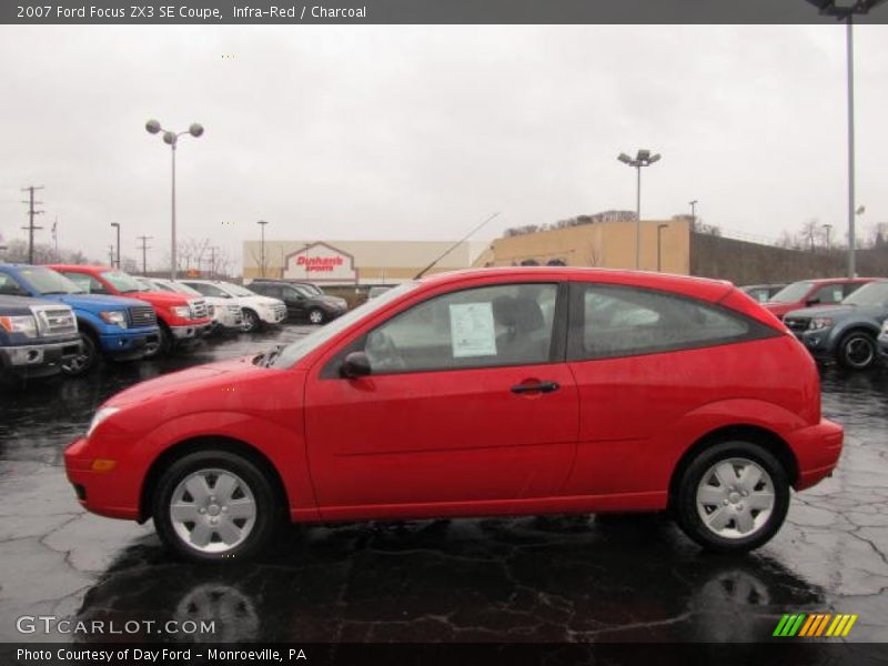 Infra-Red / Charcoal 2007 Ford Focus ZX3 SE Coupe