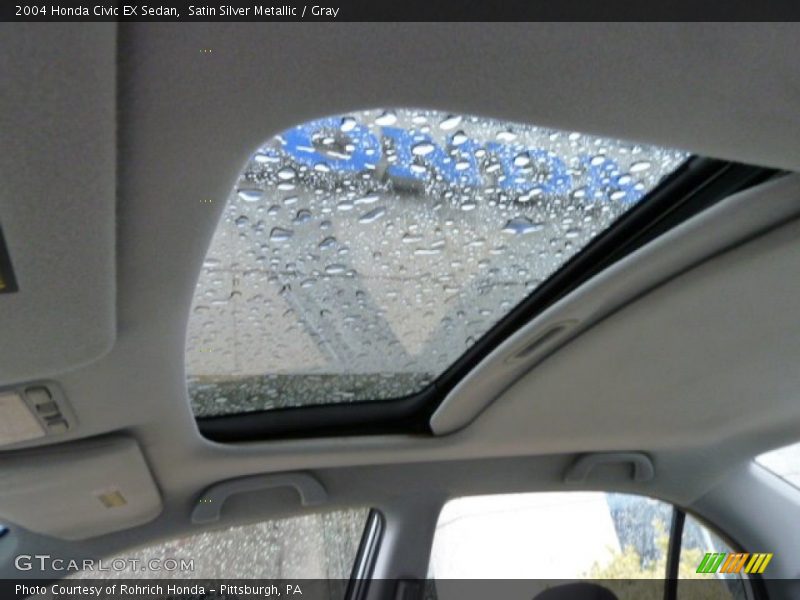 Satin Silver Metallic / Gray 2004 Honda Civic EX Sedan