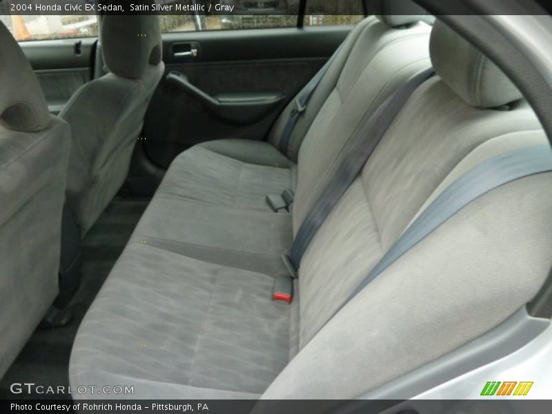 Satin Silver Metallic / Gray 2004 Honda Civic EX Sedan