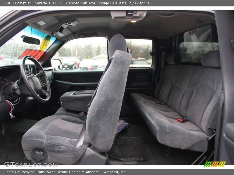 Indigo Blue Metallic / Graphite 2000 Chevrolet Silverado 1500 LS Extended Cab 4x4