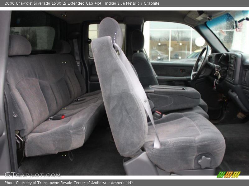 Indigo Blue Metallic / Graphite 2000 Chevrolet Silverado 1500 LS Extended Cab 4x4