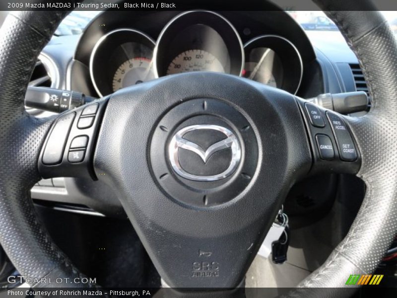 Black Mica / Black 2009 Mazda MAZDA3 i Touring Sedan