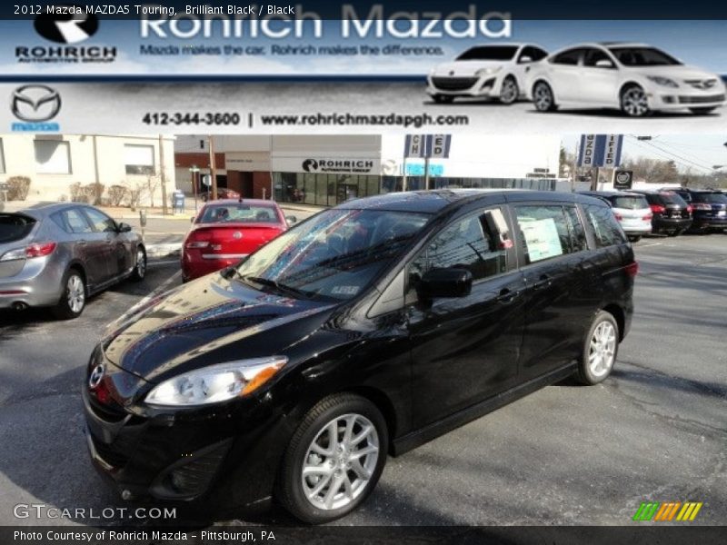 Brilliant Black / Black 2012 Mazda MAZDA5 Touring