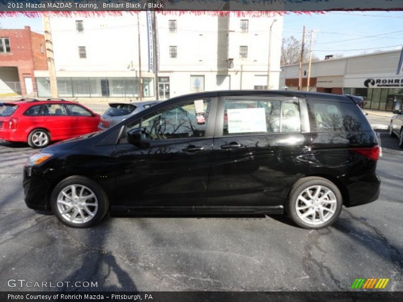 Brilliant Black / Black 2012 Mazda MAZDA5 Touring
