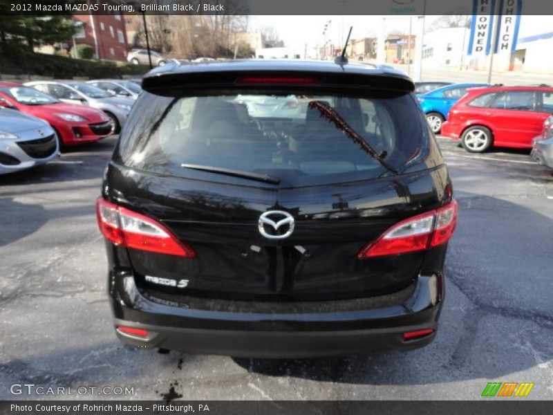 Brilliant Black / Black 2012 Mazda MAZDA5 Touring