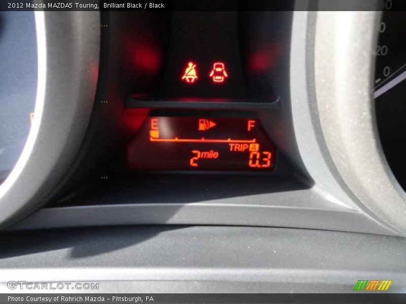 Brilliant Black / Black 2012 Mazda MAZDA5 Touring