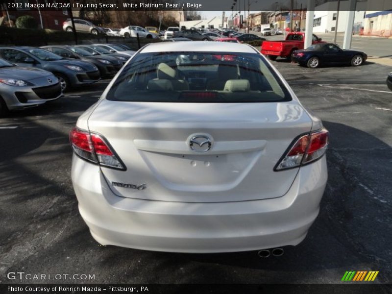 White Platinum Pearl / Beige 2012 Mazda MAZDA6 i Touring Sedan