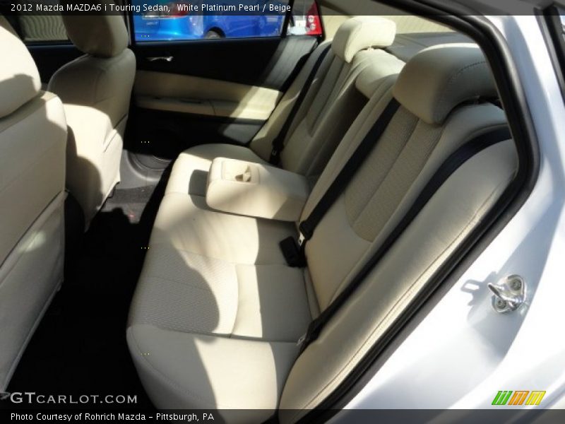 White Platinum Pearl / Beige 2012 Mazda MAZDA6 i Touring Sedan