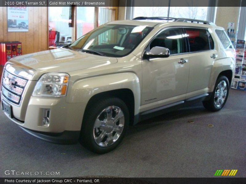 Gold Mist Metallic / Brownstone 2010 GMC Terrain SLT