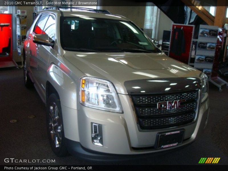 Gold Mist Metallic / Brownstone 2010 GMC Terrain SLT