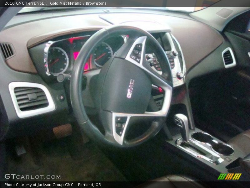 Gold Mist Metallic / Brownstone 2010 GMC Terrain SLT