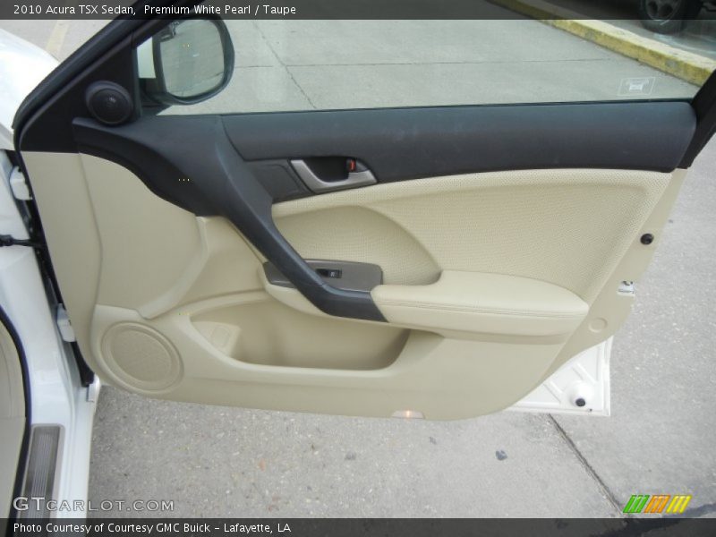 Premium White Pearl / Taupe 2010 Acura TSX Sedan