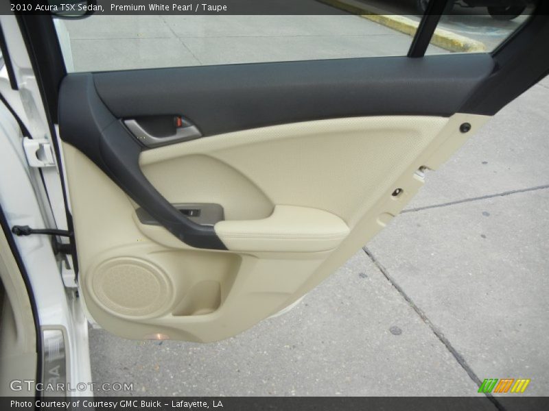 Premium White Pearl / Taupe 2010 Acura TSX Sedan