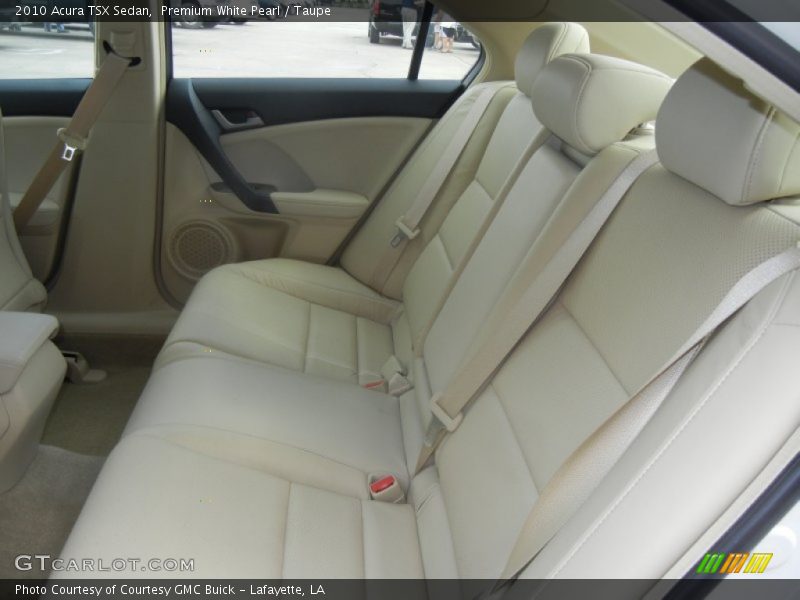 Premium White Pearl / Taupe 2010 Acura TSX Sedan