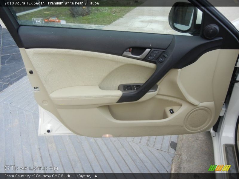 Premium White Pearl / Taupe 2010 Acura TSX Sedan
