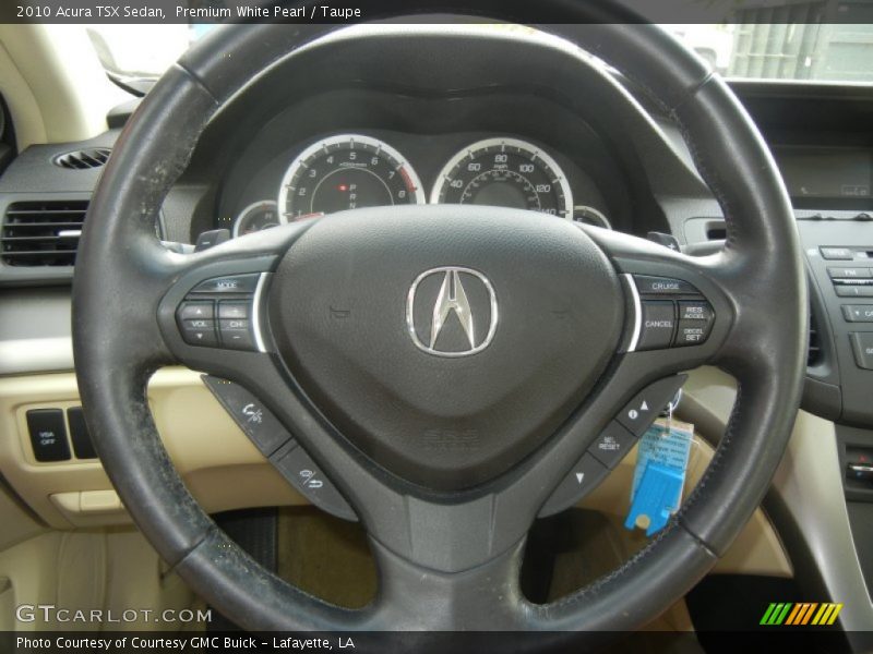 Premium White Pearl / Taupe 2010 Acura TSX Sedan