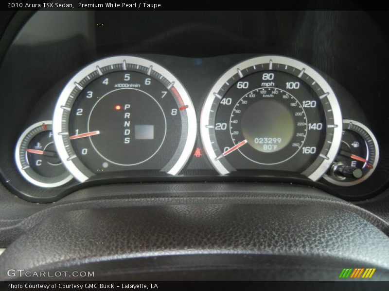 Premium White Pearl / Taupe 2010 Acura TSX Sedan