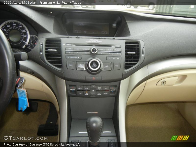 Premium White Pearl / Taupe 2010 Acura TSX Sedan