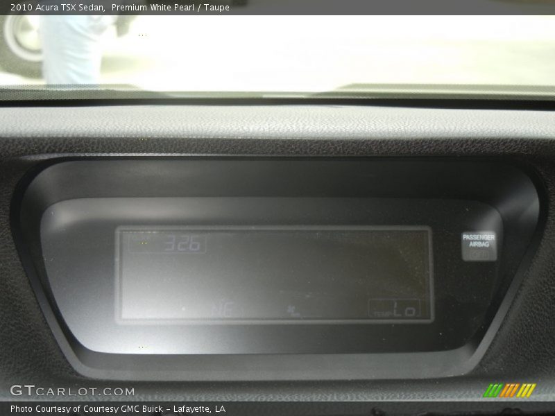 Premium White Pearl / Taupe 2010 Acura TSX Sedan