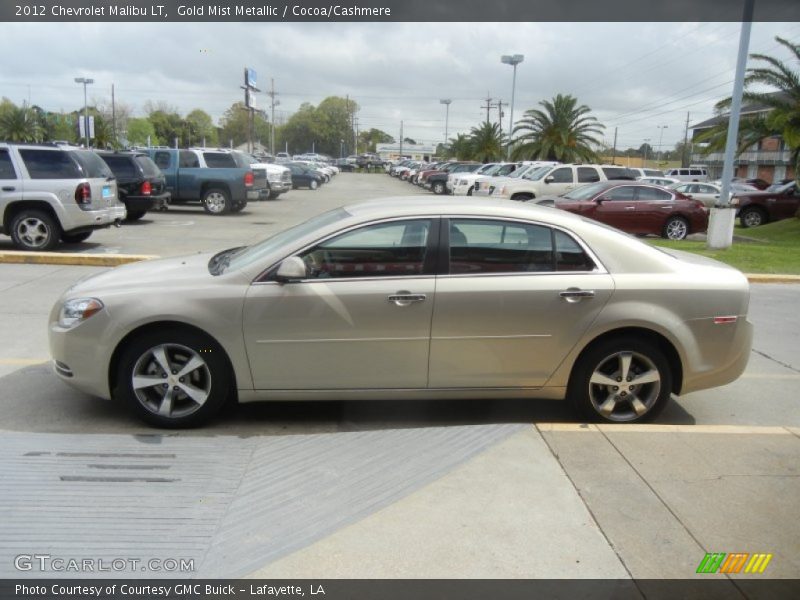 Gold Mist Metallic / Cocoa/Cashmere 2012 Chevrolet Malibu LT