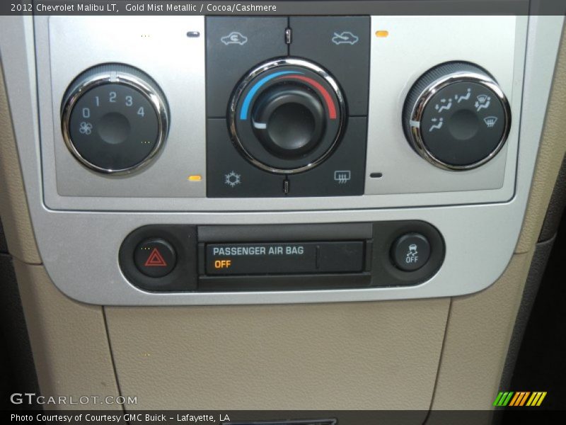 Gold Mist Metallic / Cocoa/Cashmere 2012 Chevrolet Malibu LT