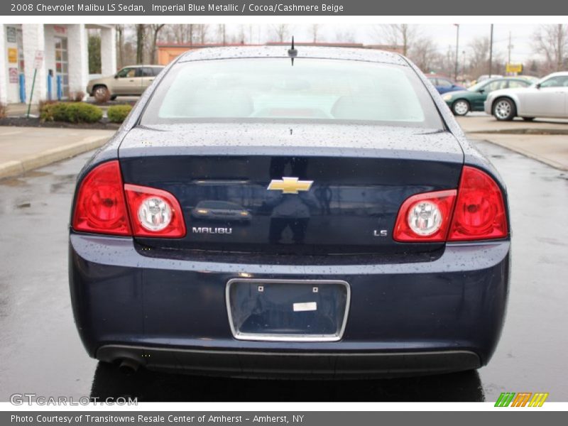 Imperial Blue Metallic / Cocoa/Cashmere Beige 2008 Chevrolet Malibu LS Sedan