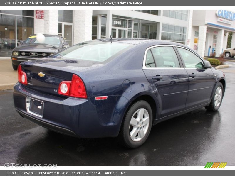 Imperial Blue Metallic / Cocoa/Cashmere Beige 2008 Chevrolet Malibu LS Sedan