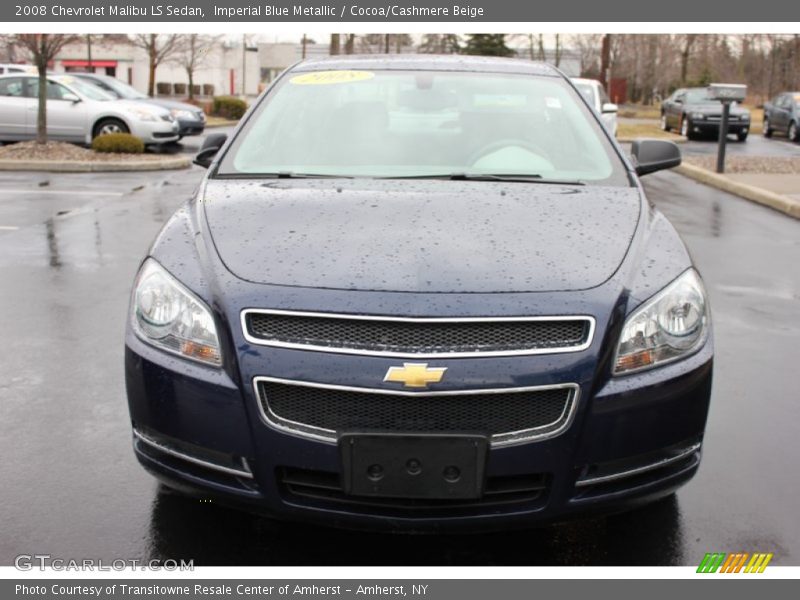 Imperial Blue Metallic / Cocoa/Cashmere Beige 2008 Chevrolet Malibu LS Sedan