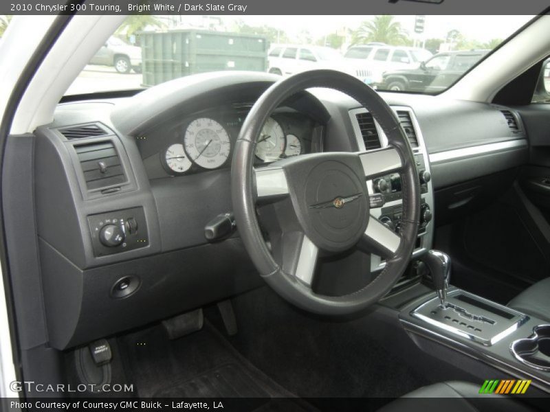 Bright White / Dark Slate Gray 2010 Chrysler 300 Touring