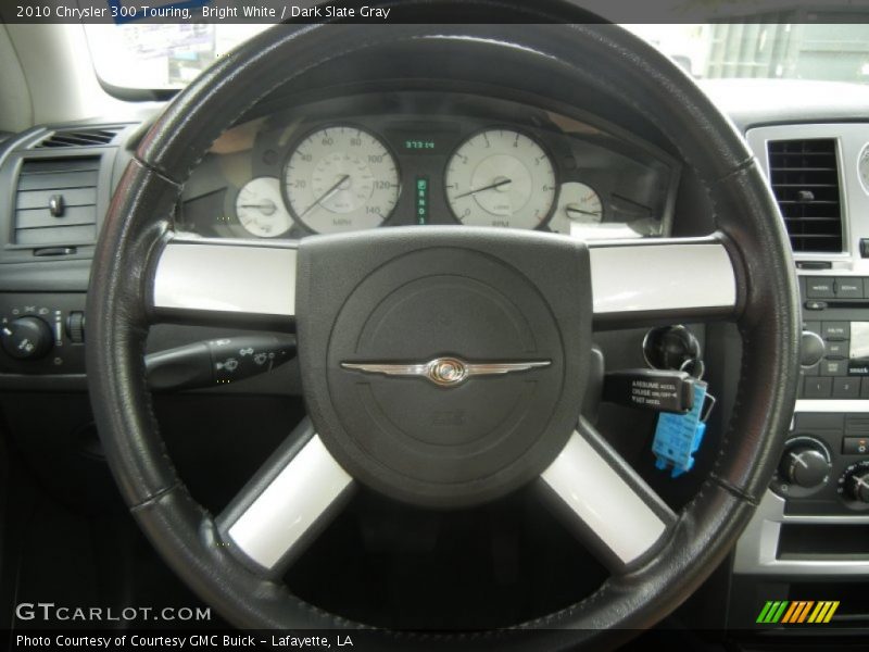 Bright White / Dark Slate Gray 2010 Chrysler 300 Touring