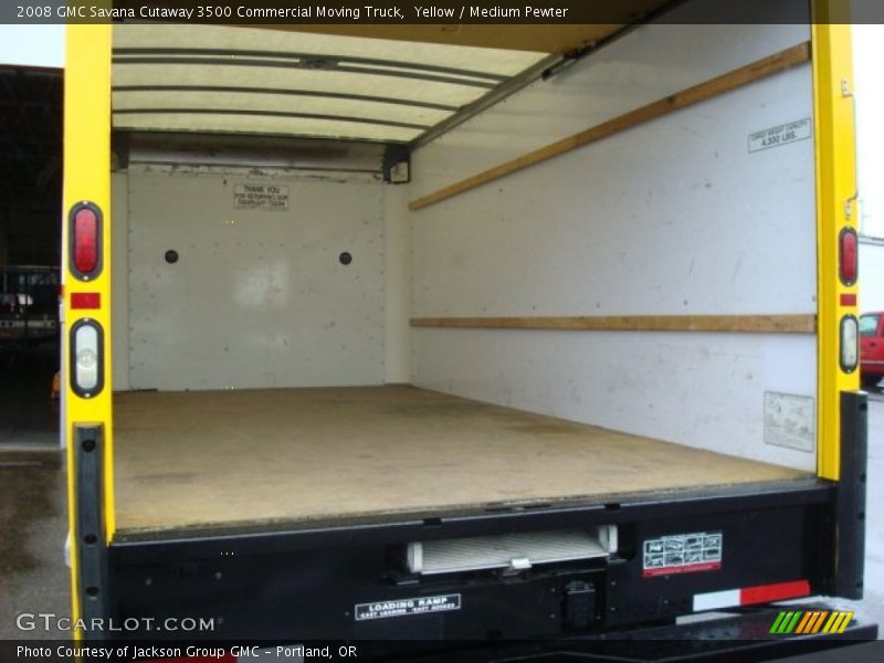 Yellow / Medium Pewter 2008 GMC Savana Cutaway 3500 Commercial Moving Truck