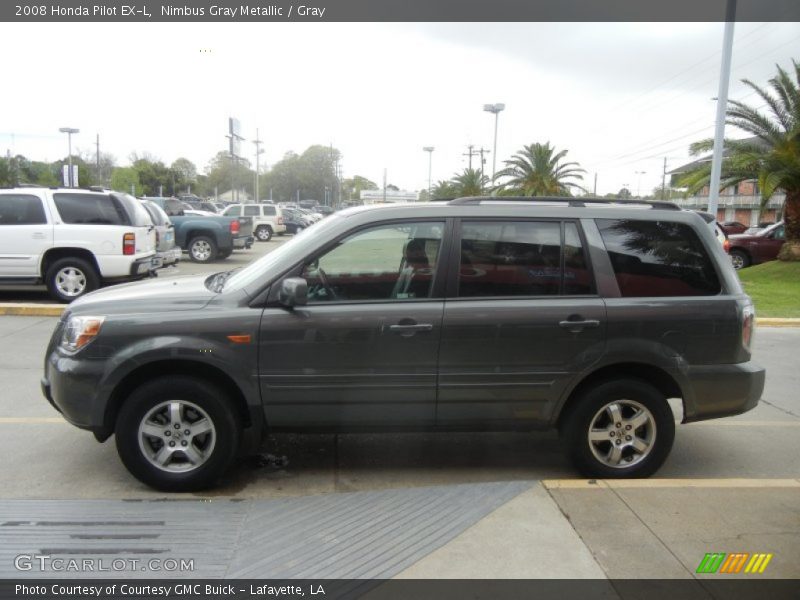 Nimbus Gray Metallic / Gray 2008 Honda Pilot EX-L